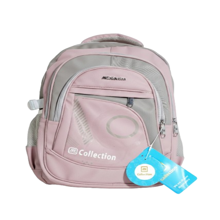 Unisex Waterproof School Backpack – Lightweight (Soft Pink)