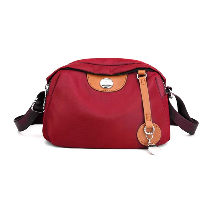 Gelory Casual Travel Waterproof Messenger Bag Trendy Red